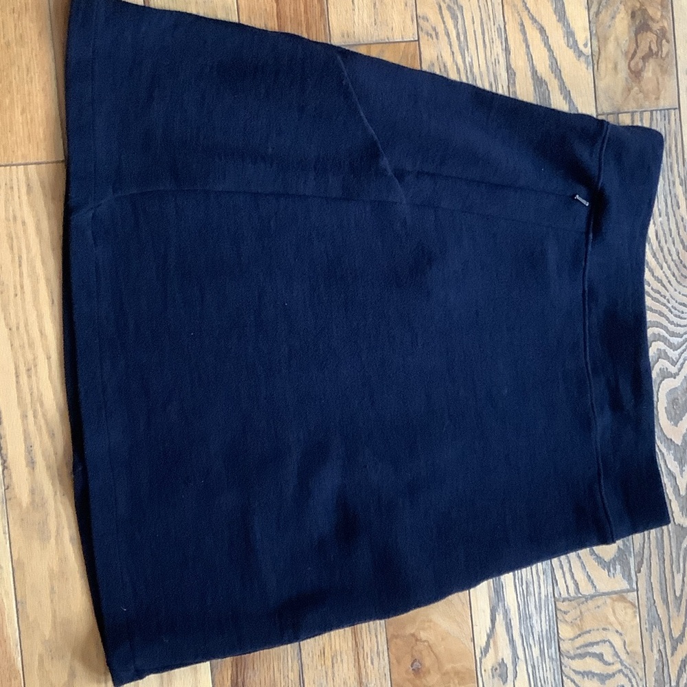 Ibex Izzi Merino Wool A Line Skirt,M, Nay blue
